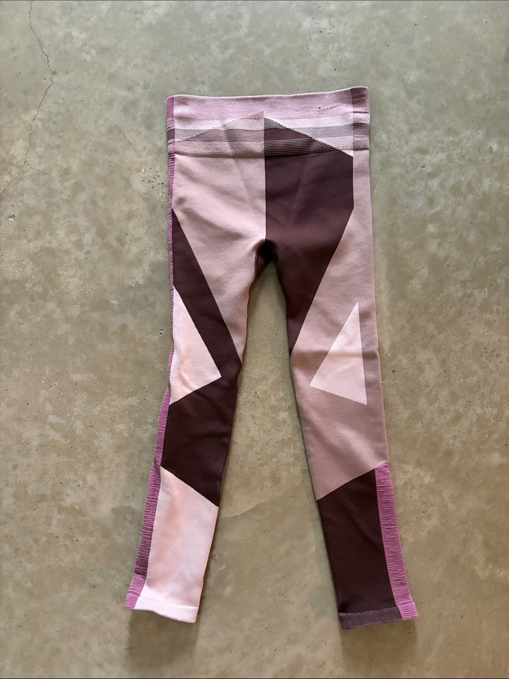 Nike Pink & Brown Geometric Leggings